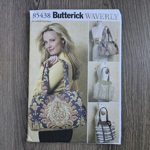 NEW Butterick B5438 Totes and Cell Phone Case Pattern